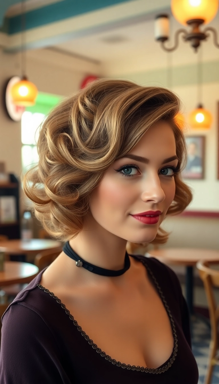 39 Short Choppy Haircuts for Every Face Shape (You’ll Love #5!) - 17. Vintage-Inspired Choppy Cut