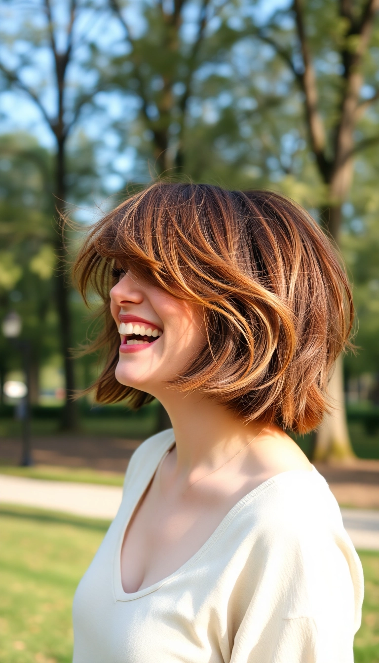 37 Short Haircut Ideas for Every Face Shape (You Won't Believe #15!) - 4. Shaggy Bob