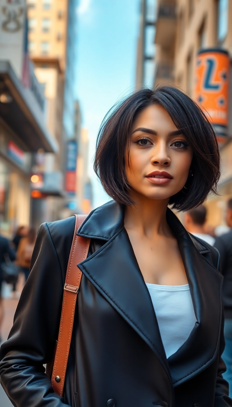 36 Bold Latina Baddie Hairstyles to Elevate Your Look Instantly! - 18. Textured Bob