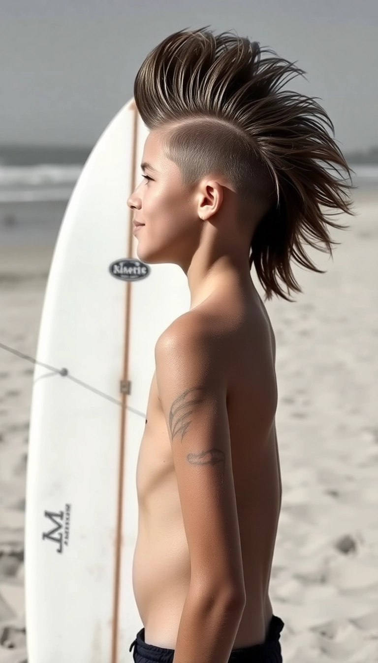 37 Boys Surfer Haircut Ideas That Will Make Waves This Summer! - The Undercut with Long Top