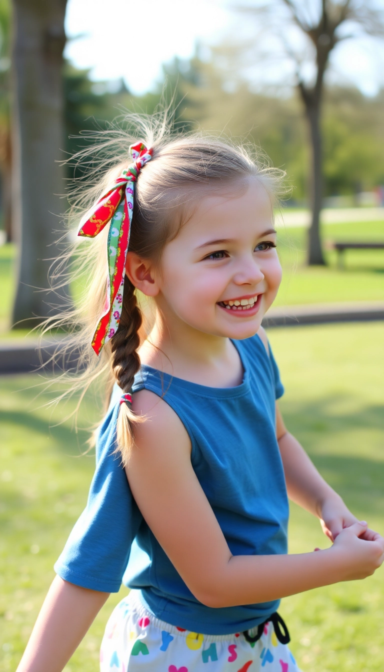 39 Adorable Princess Hairstyles For Kids (You'll Love How Simple They Are!) - The Playful Side Ponytail