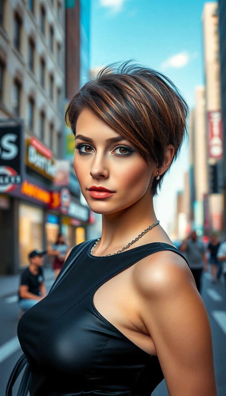 32 Stunning Medium Length Haircuts That Will Transform Your Look (You Won't Believe #15!) - 19. Pixie Bob