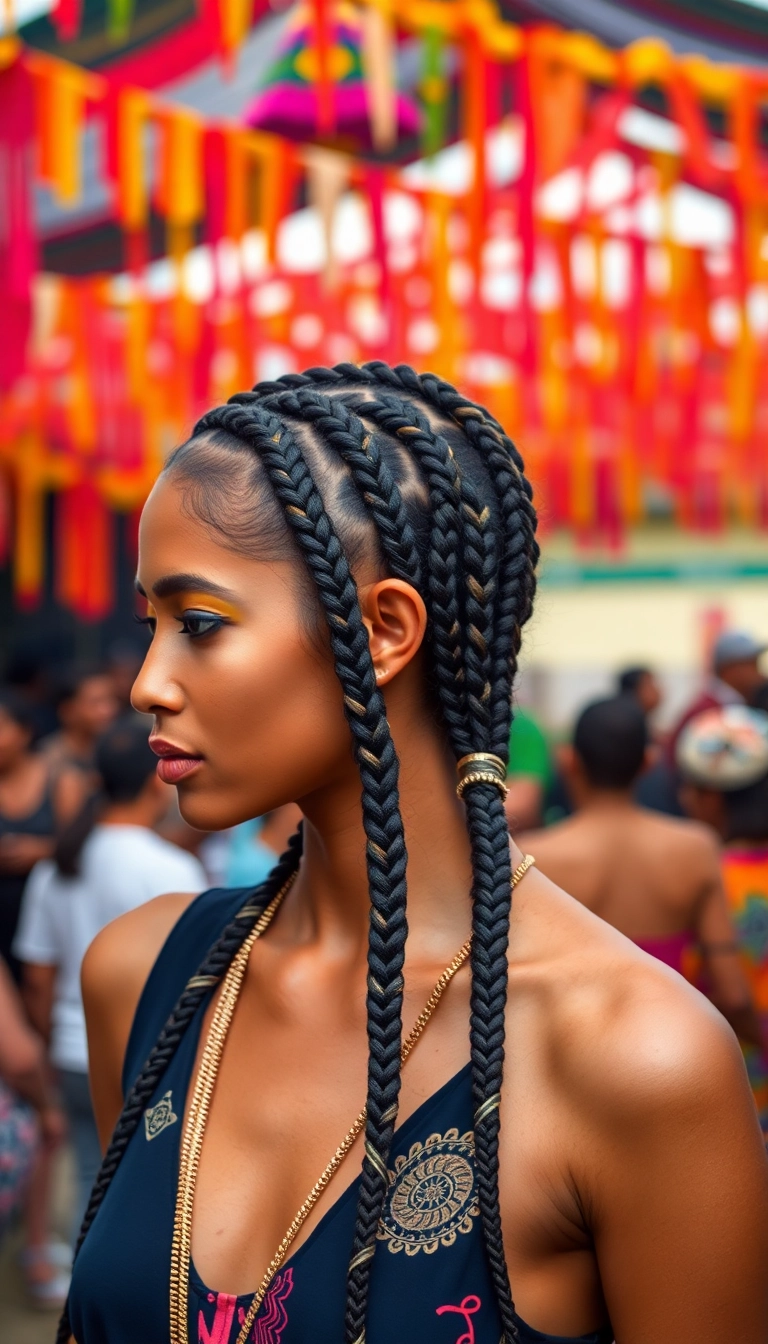 37 Braids Hairstyles Ideas That'll Make You Want to Try #23 Immediately! - 17. Tribal Braids