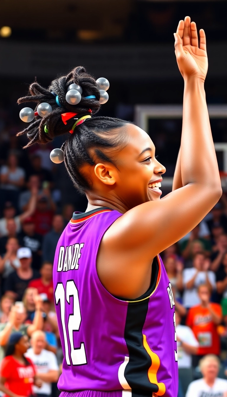 36 Effortlessly Cool Sporty Hairstyles for the Basketball Queen in You! - Bubble Ponytail