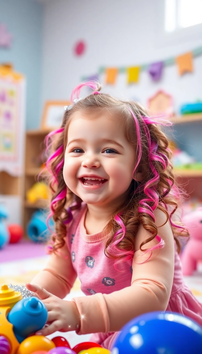 35 Mixed Baby Hairstyles That'll Make Everyone Say 'Aww!' - Colorful Hair Extensions