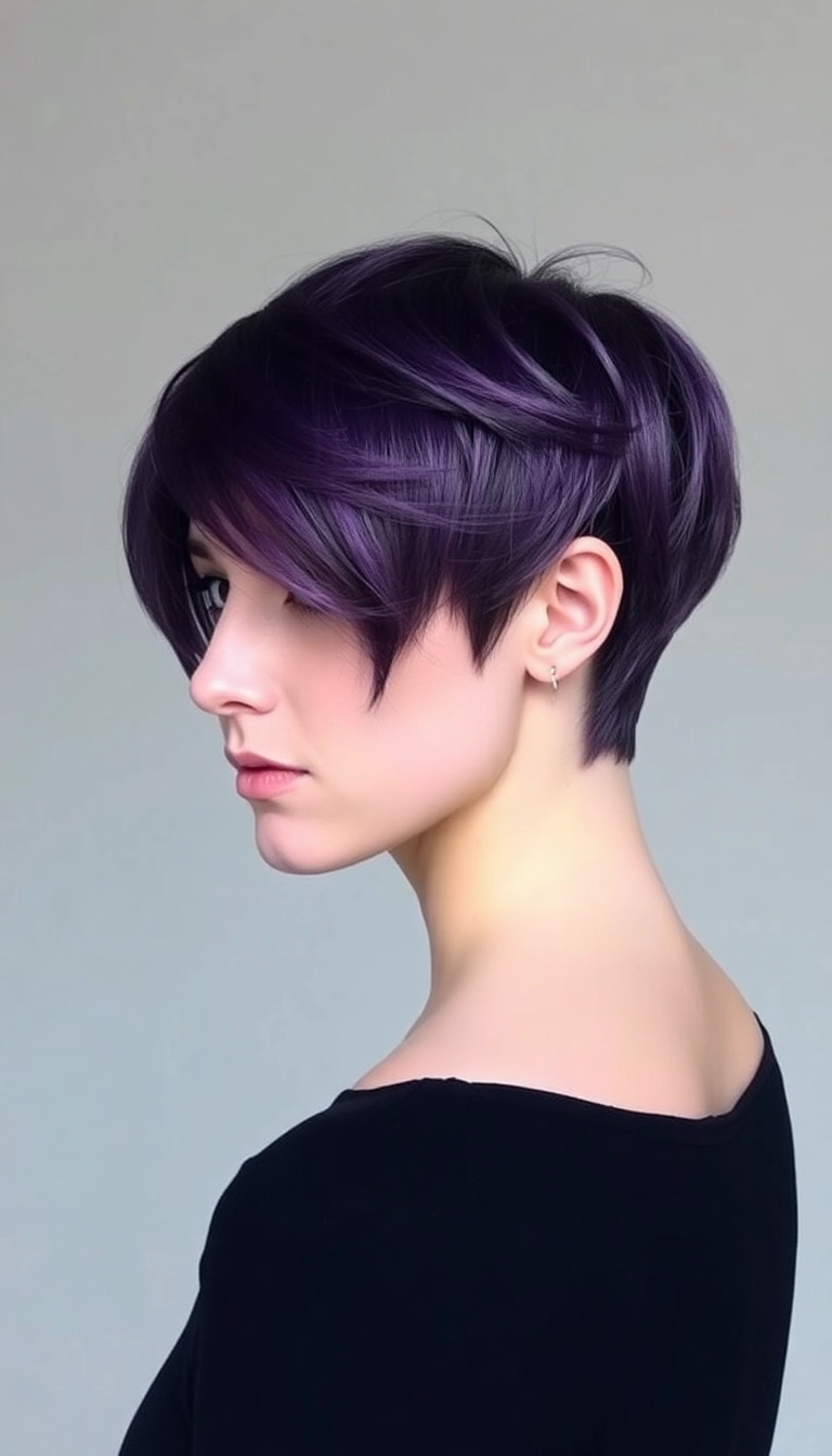 36 Pixie Shag Haircut Ideas for Effortlessly Chic Looks Every Day! - Pixie Shag with Color Melt