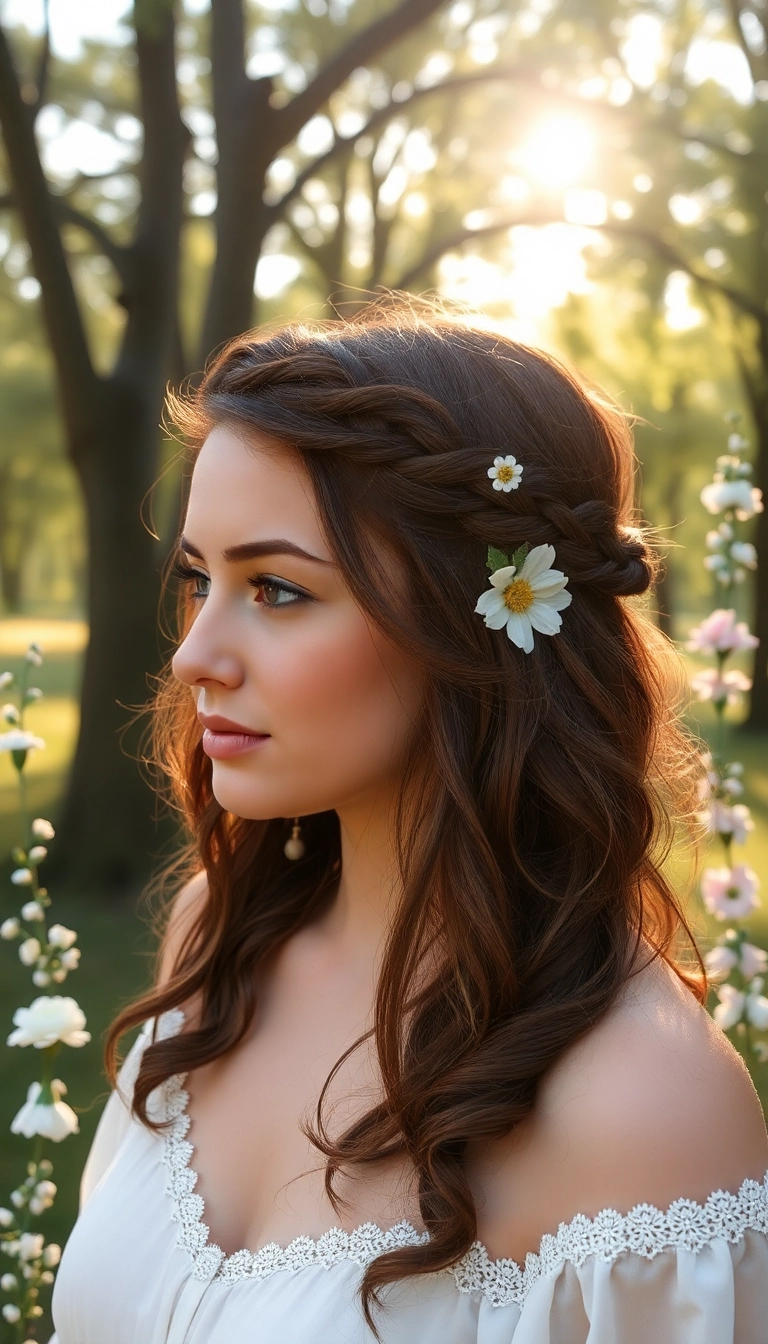 32 Unique 50s Hairstyles for Long Hair That Will Turn Heads! - Double Braided Crown