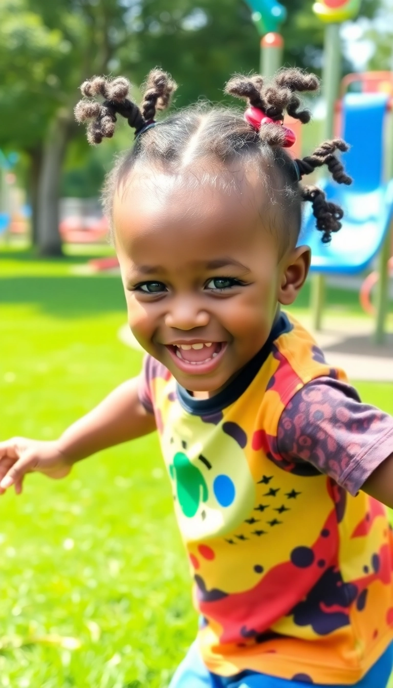 35 Mixed Baby Hairstyles That'll Make Everyone Say 'Aww!' - Space Buns