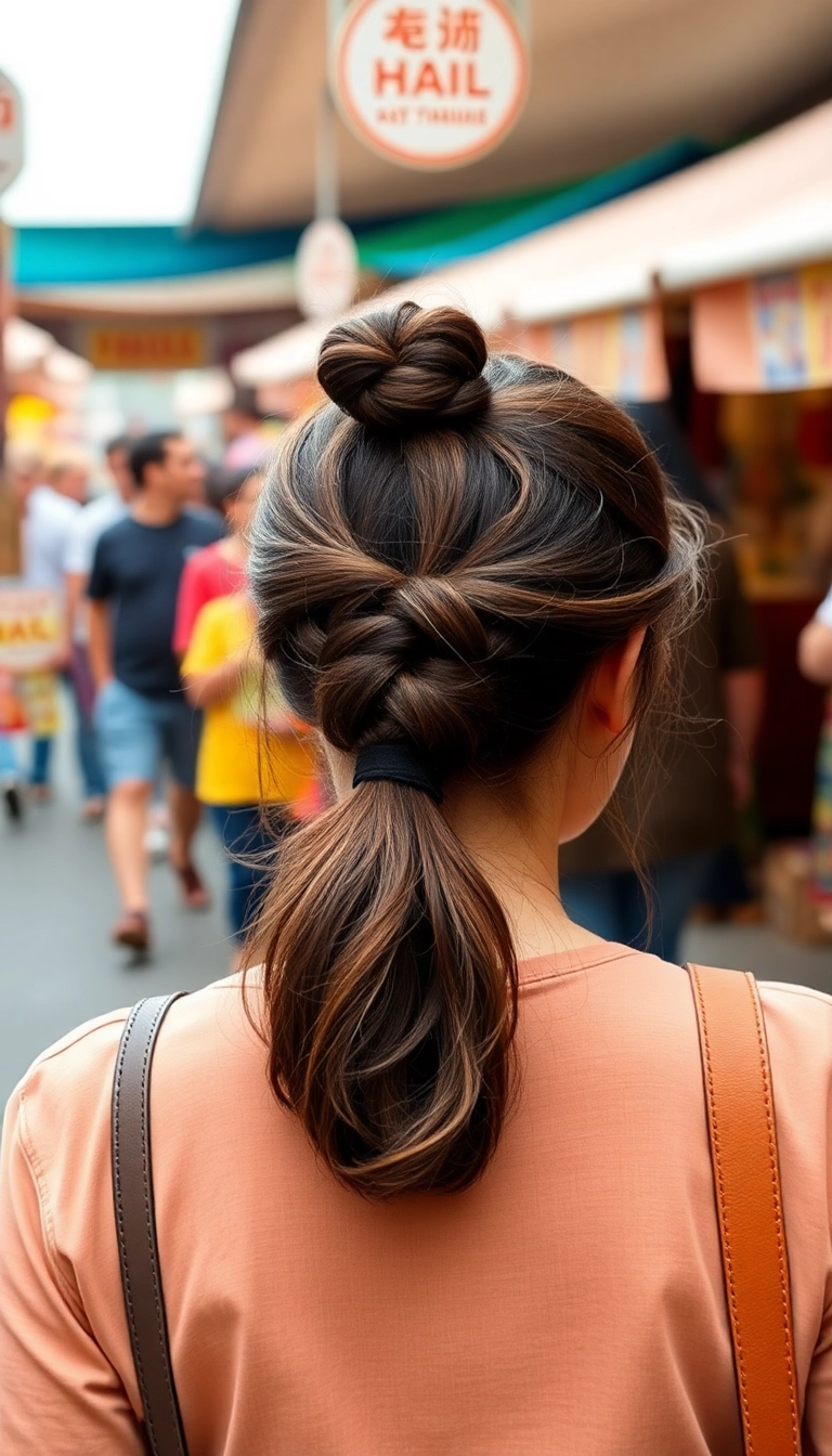 30 Stylish Easy Hairstyles for Greasy Hair That You Need to Try! - 20. Easy Knot