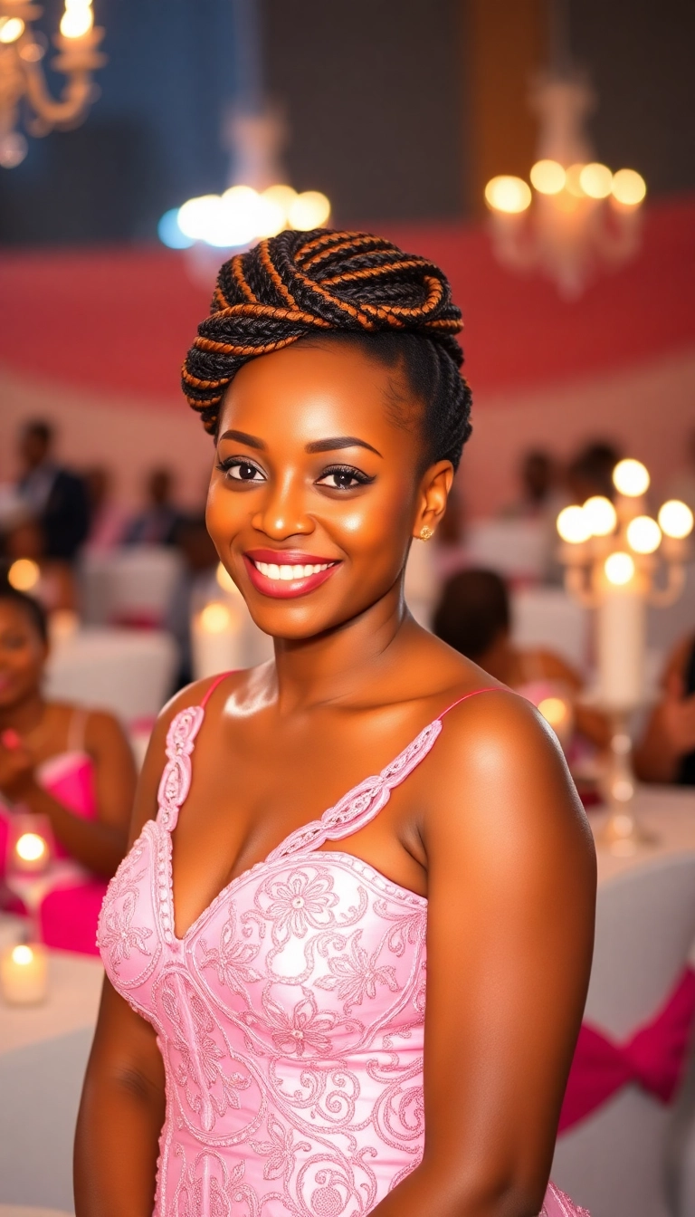 39 Creative Fulani Braids Styles You Need to Try This Season (Trust Us, #18 Is a Game-Changer!) - 13. Elegant Updo Fulani Braids