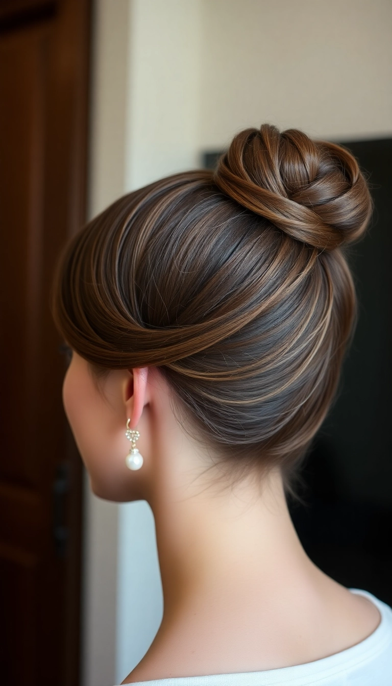 38 Grandma Hairstyles That'll Make You Feel Like a Timeless Beauty! - Elegant Chignon