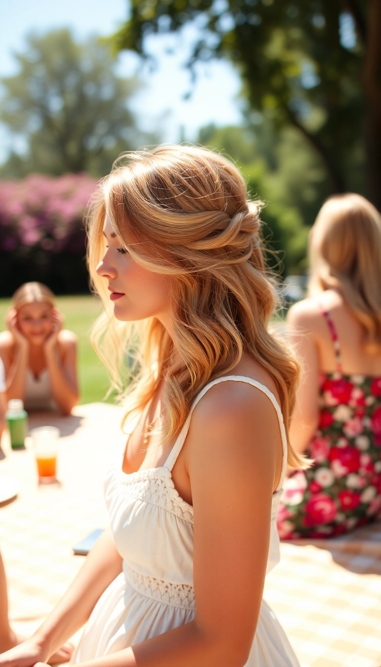 Fall in Love with These 24 Ear-Length Hairstyles That Are Simply Gorgeous! - Half-Up, Half-Down