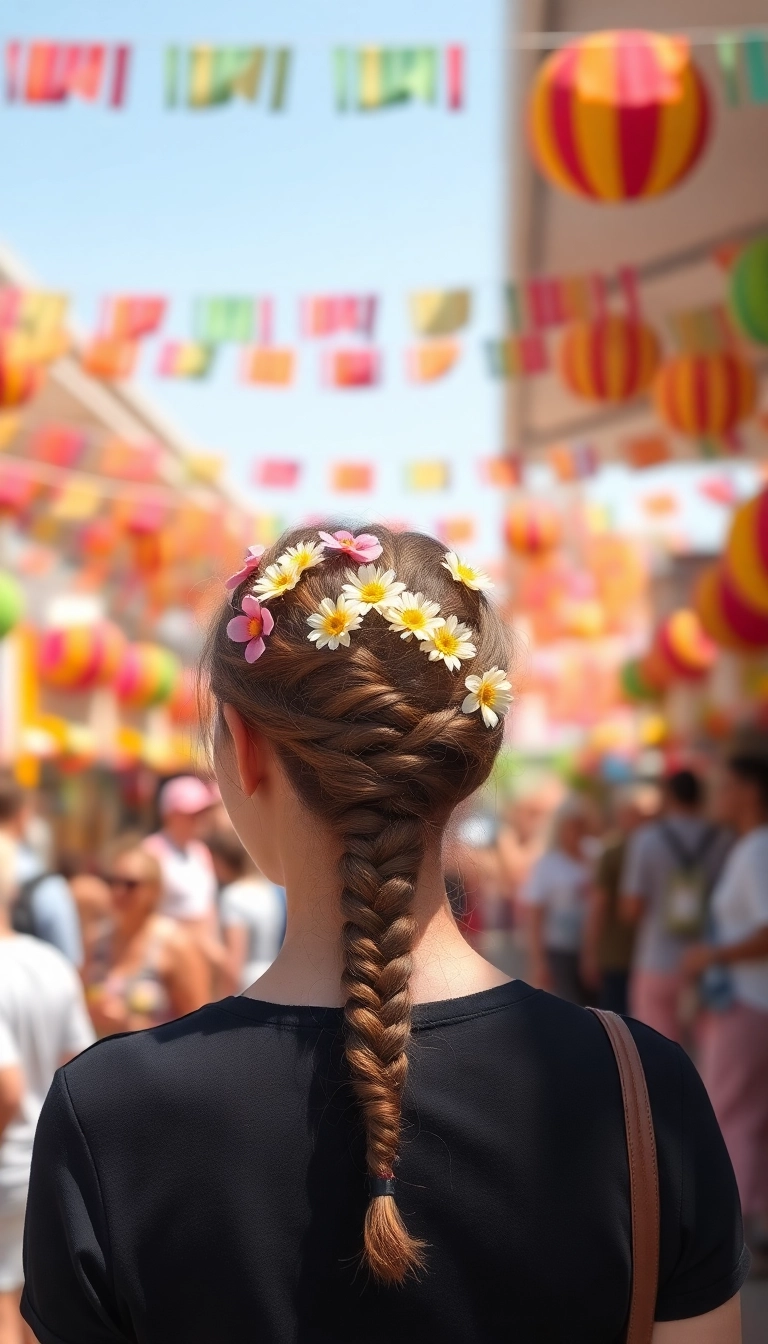 33 Bohemian Rapunzel Hairstyles to Rock at Your Next Festival (You’ll Stand Out!) - 16. Braided Bun