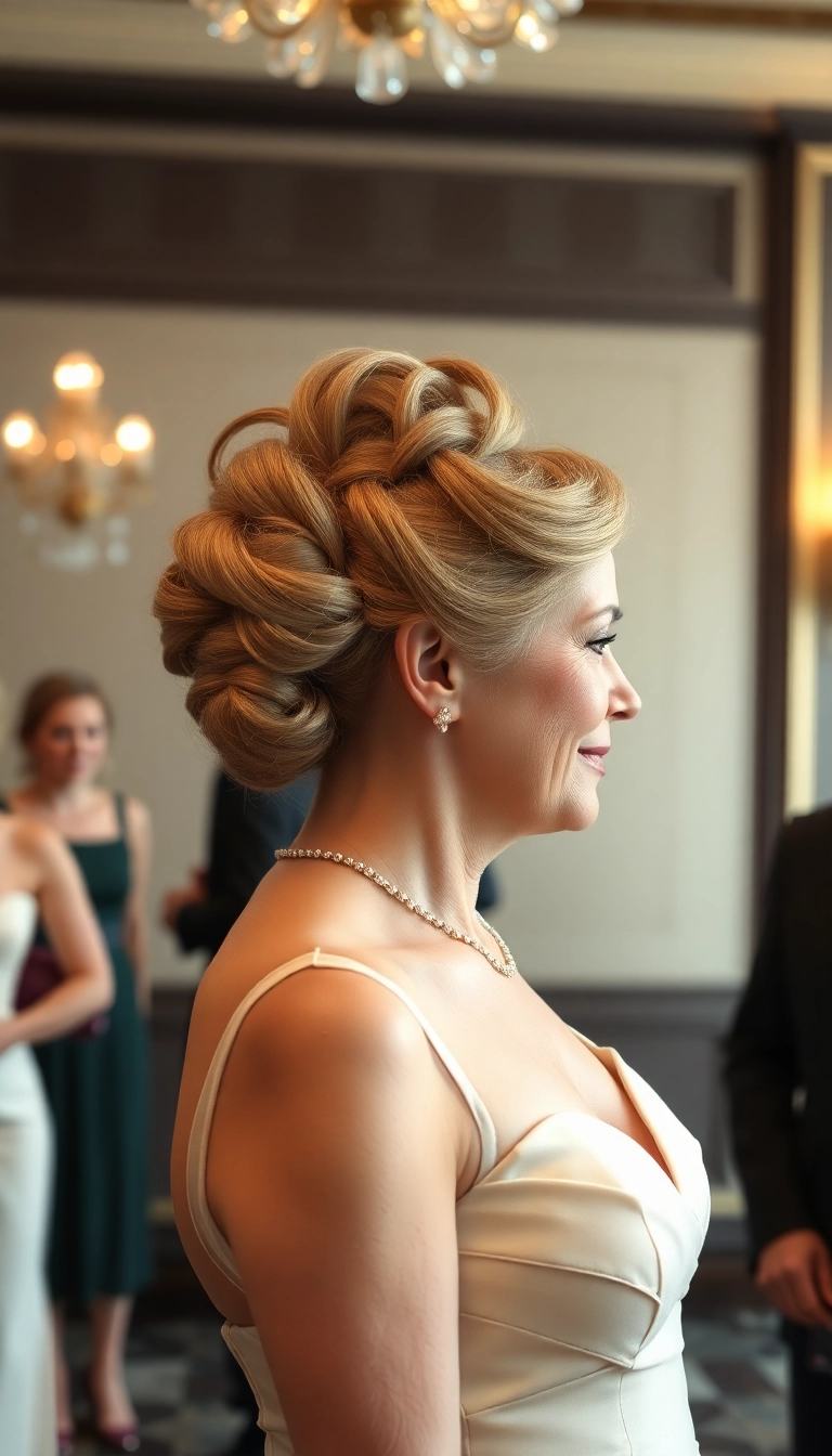 35 Sassy Hairstyles for Older Women That'll Make You Feel Young Again! - 15. Classic Updo with a Twist