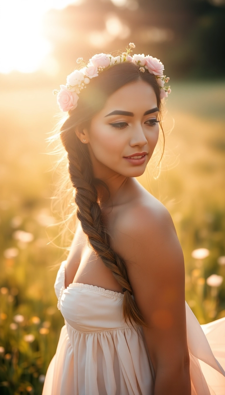 36 Bold Latina Baddie Hairstyles to Elevate Your Look Instantly! - 7. Braided Crown