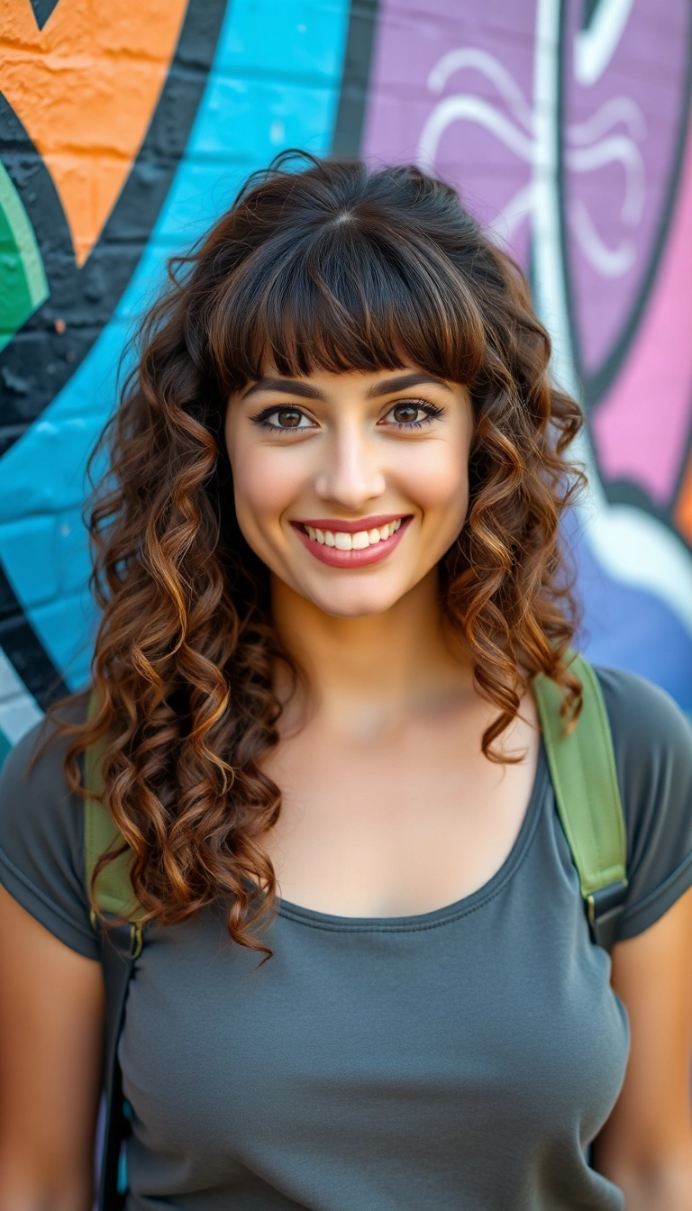 35 Curly Haircut Ideas That Will Inspire Your Next Look (You Won't Believe #15!) - 3. Curtain Bangs