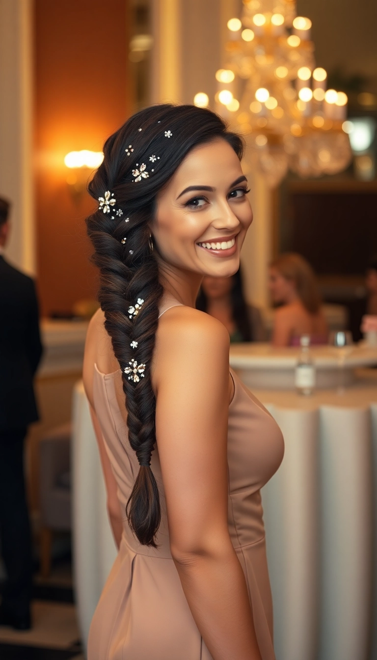 38 Birthday Wig Hairstyles That Will Steal the Show on Your Special Day! - 11. Chic Side Braid