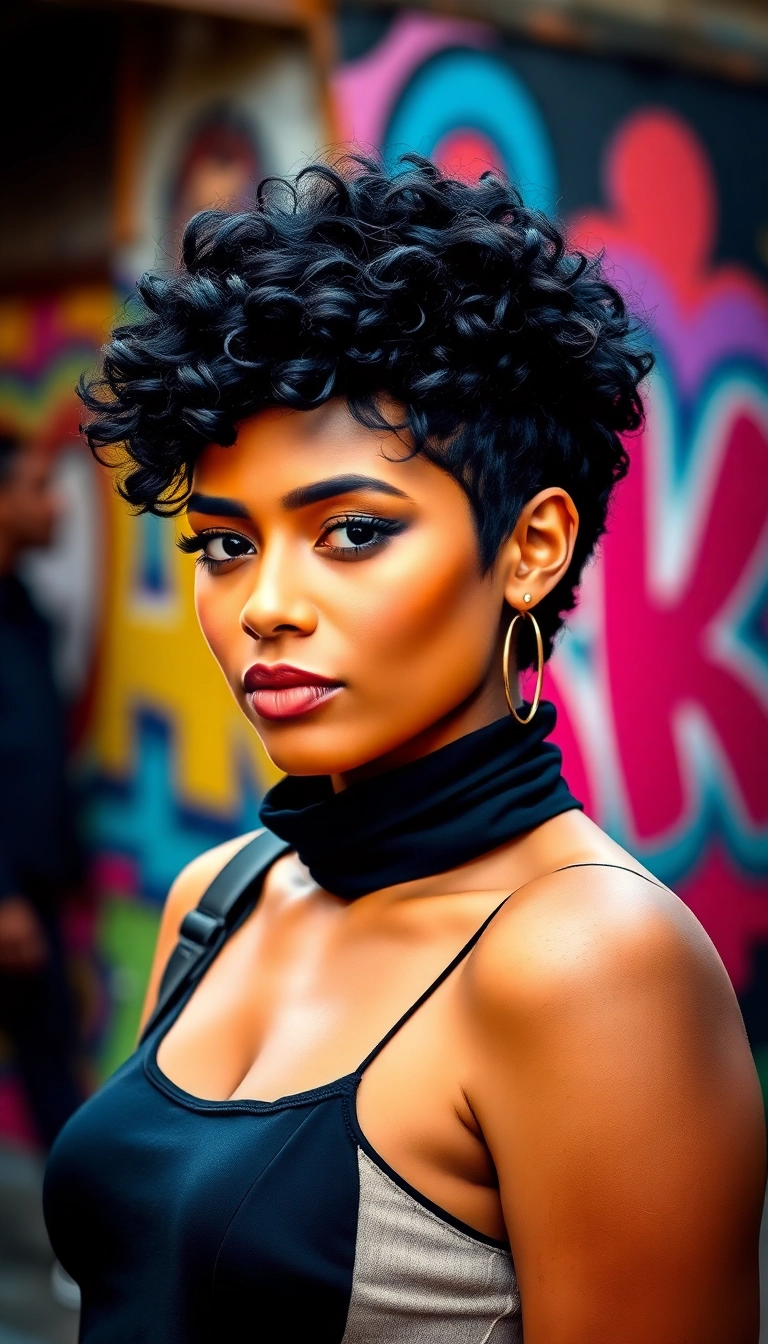 34 Short Afro Hairstyles for 4C Hair That Will Turn Heads! - Textured Pixie Cut