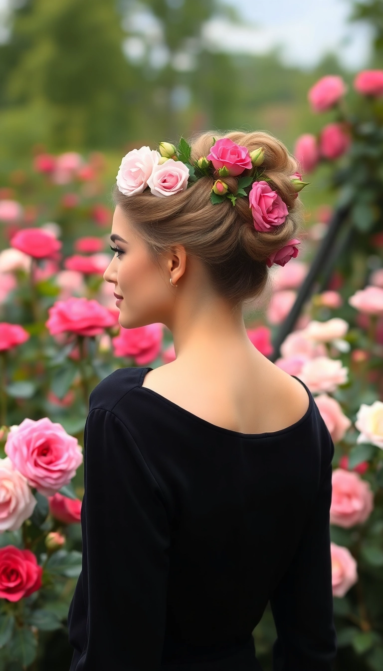 38 Fairy Hairstyles That Will Make Your Friends Say 'Wow!' (You Won't Believe #15!) - 35. Lush Garden Updo