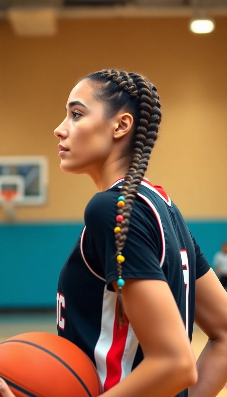 36 Effortlessly Cool Sporty Hairstyles for the Basketball Queen in You! - Fishtail Braid