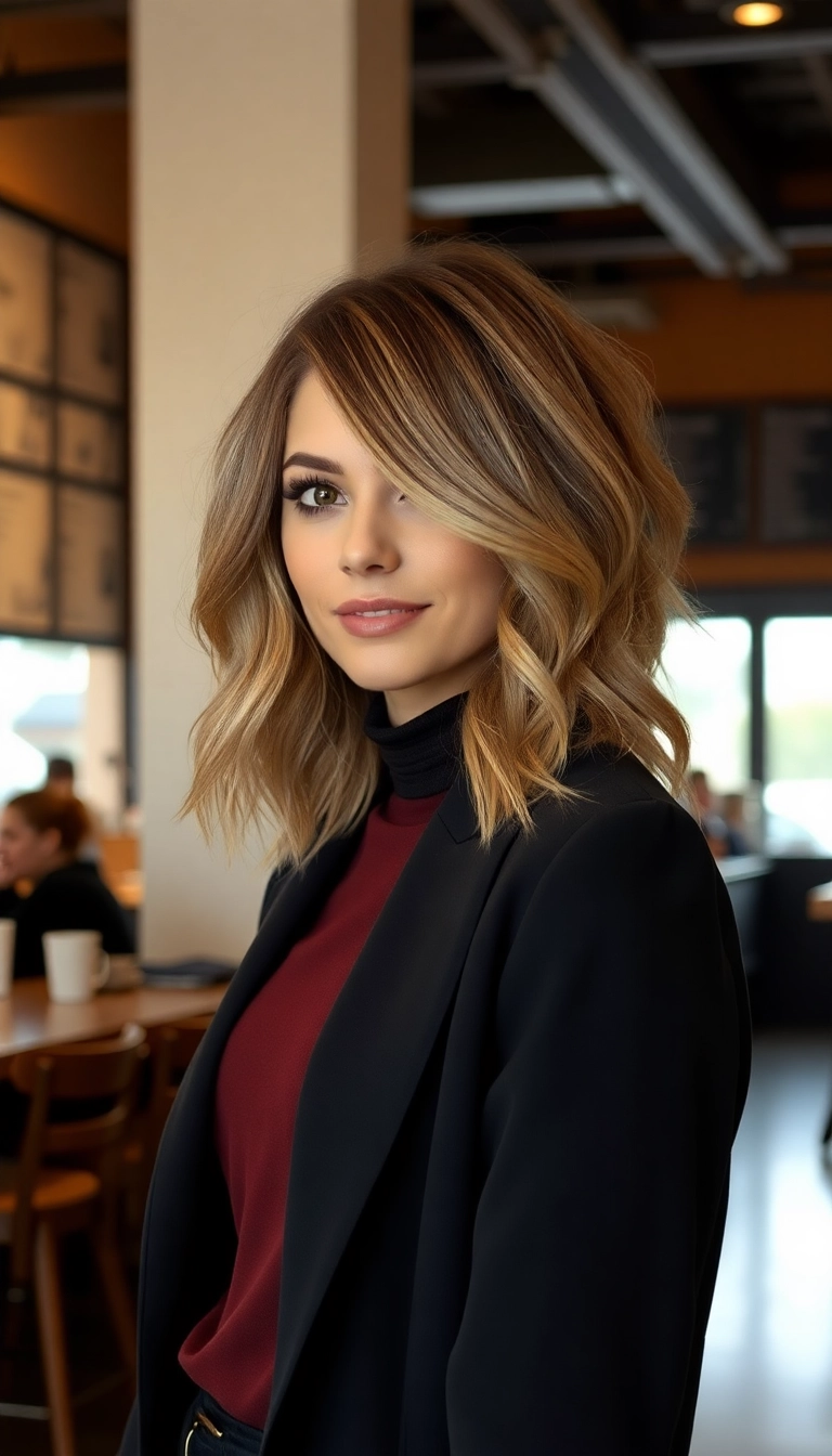 34 Chic Short Haircuts That'll Elevate Your Style Game Instantly! - Asymmetrical Lob