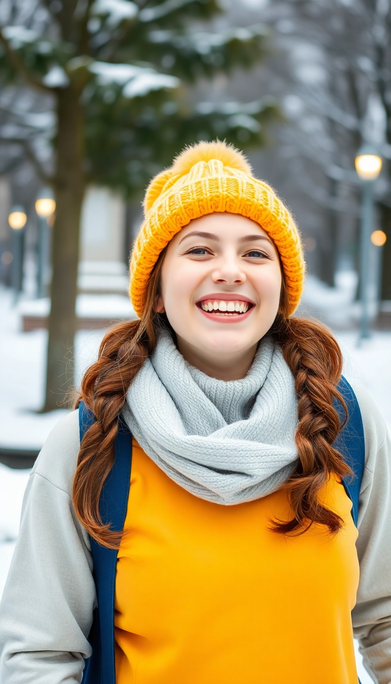 32 Stunning Winter Hairstyles That Will Make You Look Like a Snow Queen! - 19. Winter Wonderland Pigtails