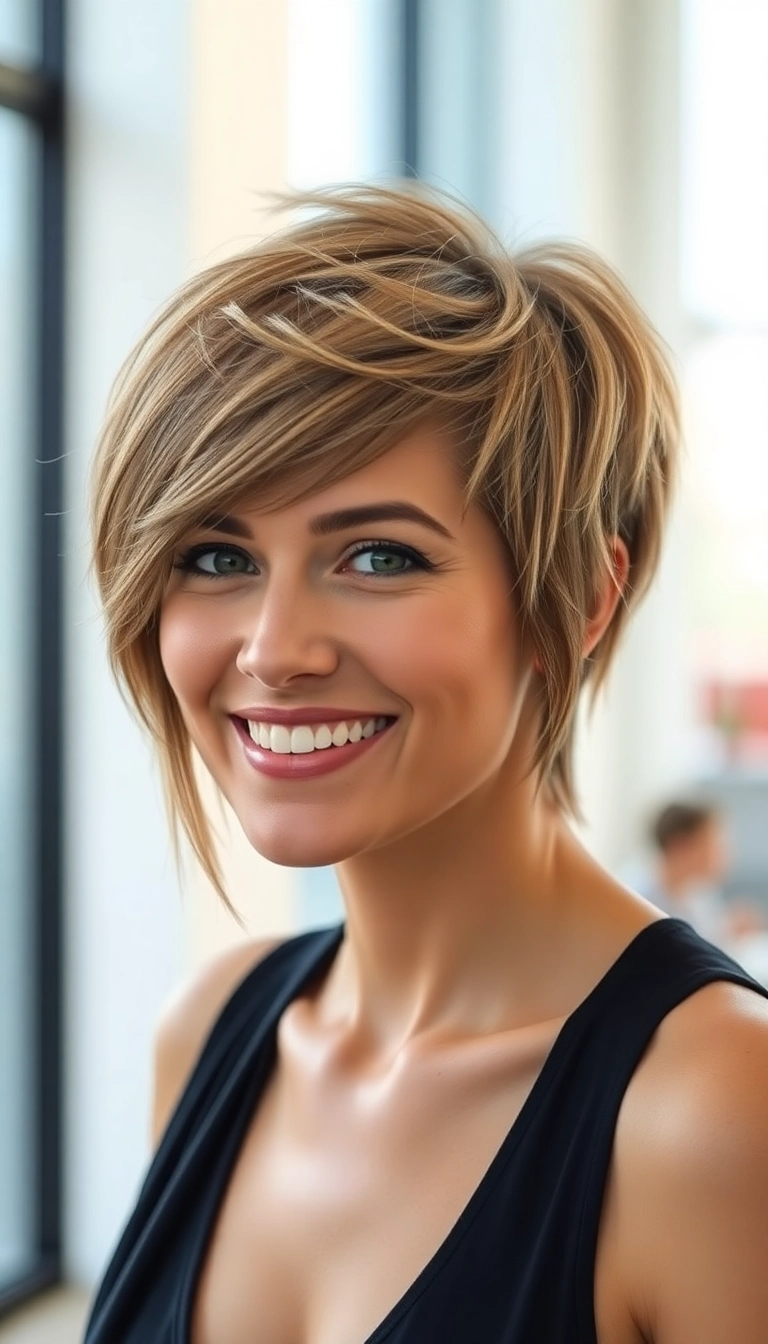 33 Stunning Medium Haircuts That Will Inspire Your Next Look! - Pixie Cut with Medium Length Layers