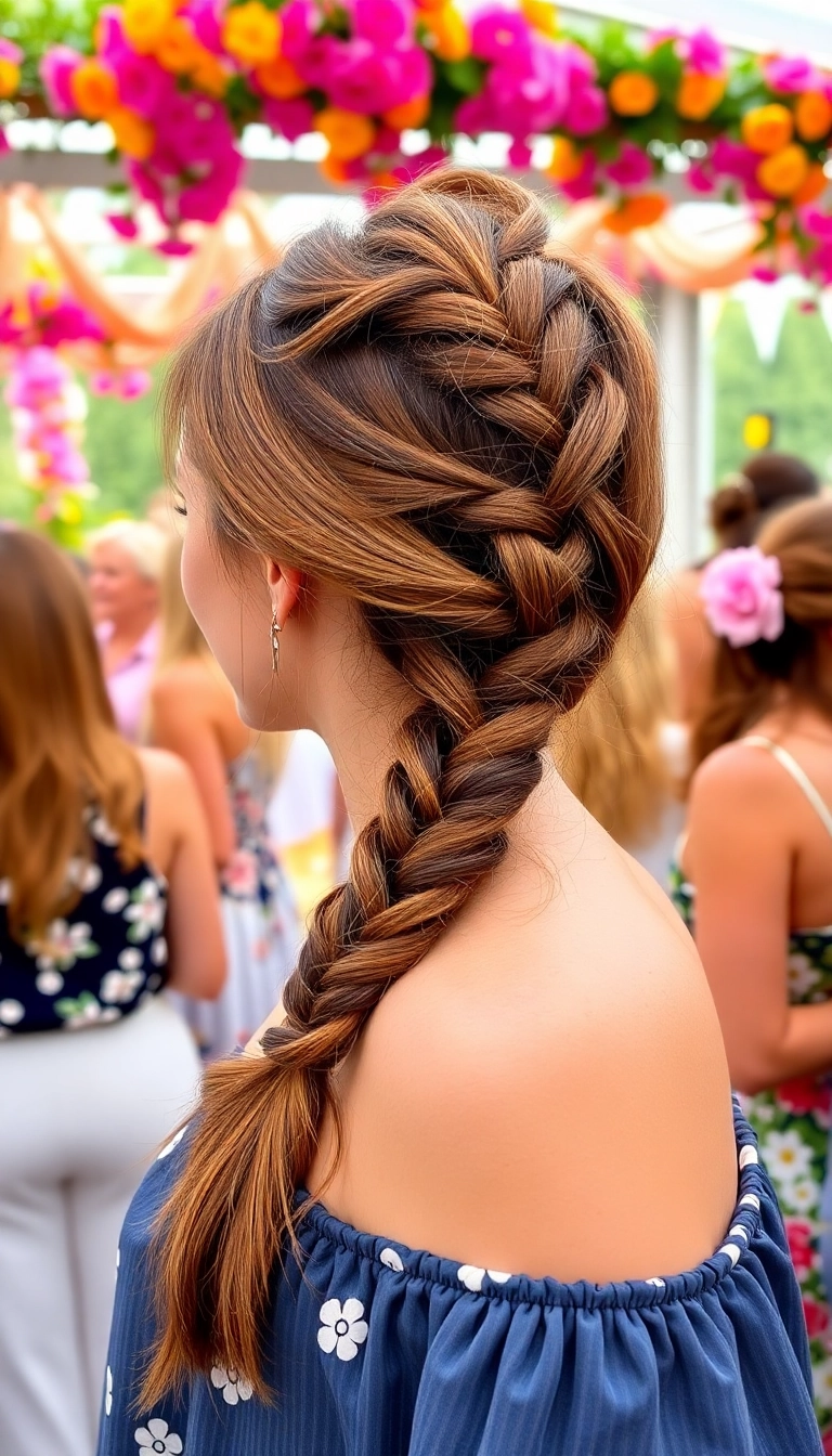 32 Effortless Medium Length Hairstyles You Can Rock Every Day! - 30. Simple Braided Ponytail