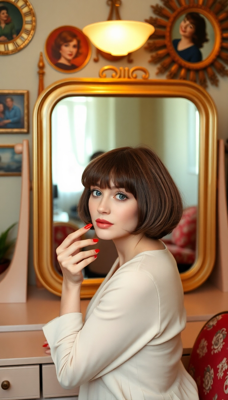 35 Stunning Dorothy Hamill Haircut Ideas That Will Transform Your Look! - Soft Bangs