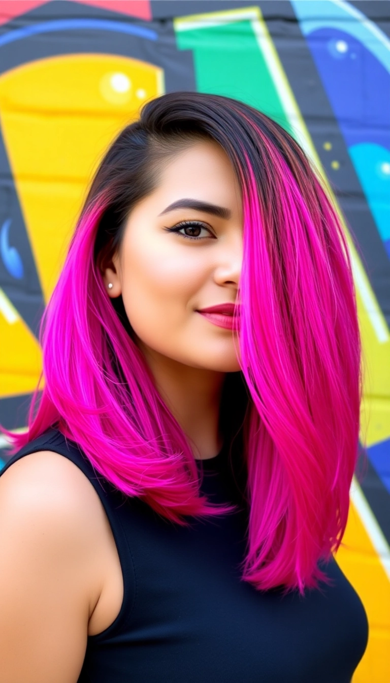 36 Bold Latina Baddie Hairstyles to Elevate Your Look Instantly! - 6. Colorful Ombre