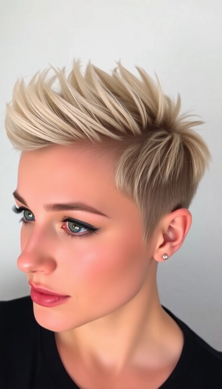 Get Inspired: 34 Trendy Spiky Pixie Haircut Ideas for a Fresh Look! - Frosted Tips