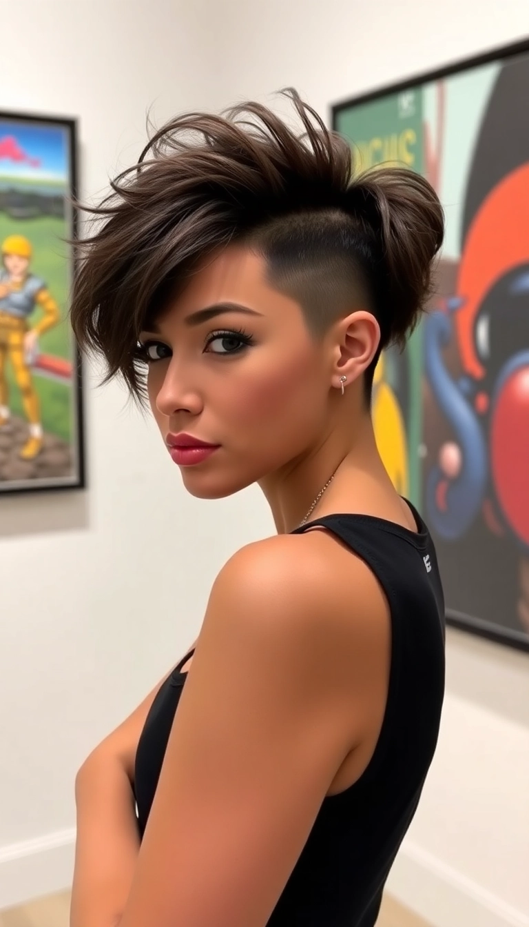 39 Short Choppy Haircuts for Every Face Shape (You’ll Love #5!) - 5. Edgy Undercut