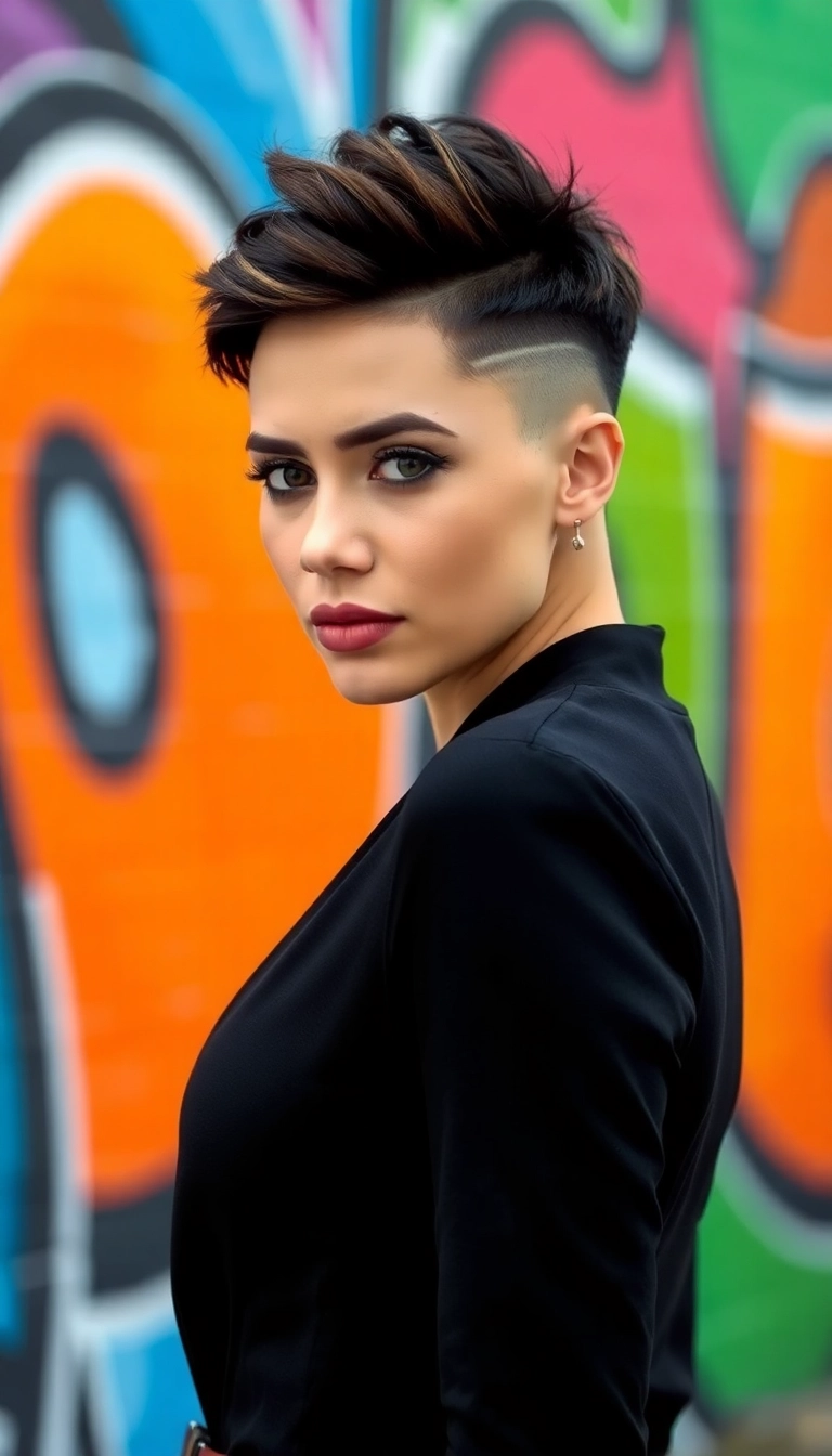 38 Short Pixie Haircuts for Fine Flat Hair That'll Make You Want to Chop It All Off! - Pixie with Fade