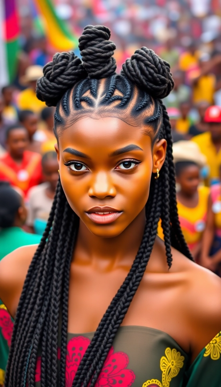 36 All Back Cornrows Hairstyles That Will Turn Heads (You Won't Believe #15!) - Bantu Knot Cornrows