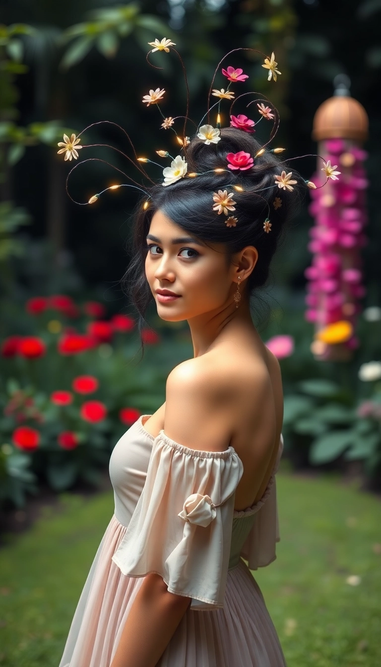 38 Birthday Wig Hairstyles That Will Steal the Show on Your Special Day! - 16. Whimsical Fairy Tale Updo