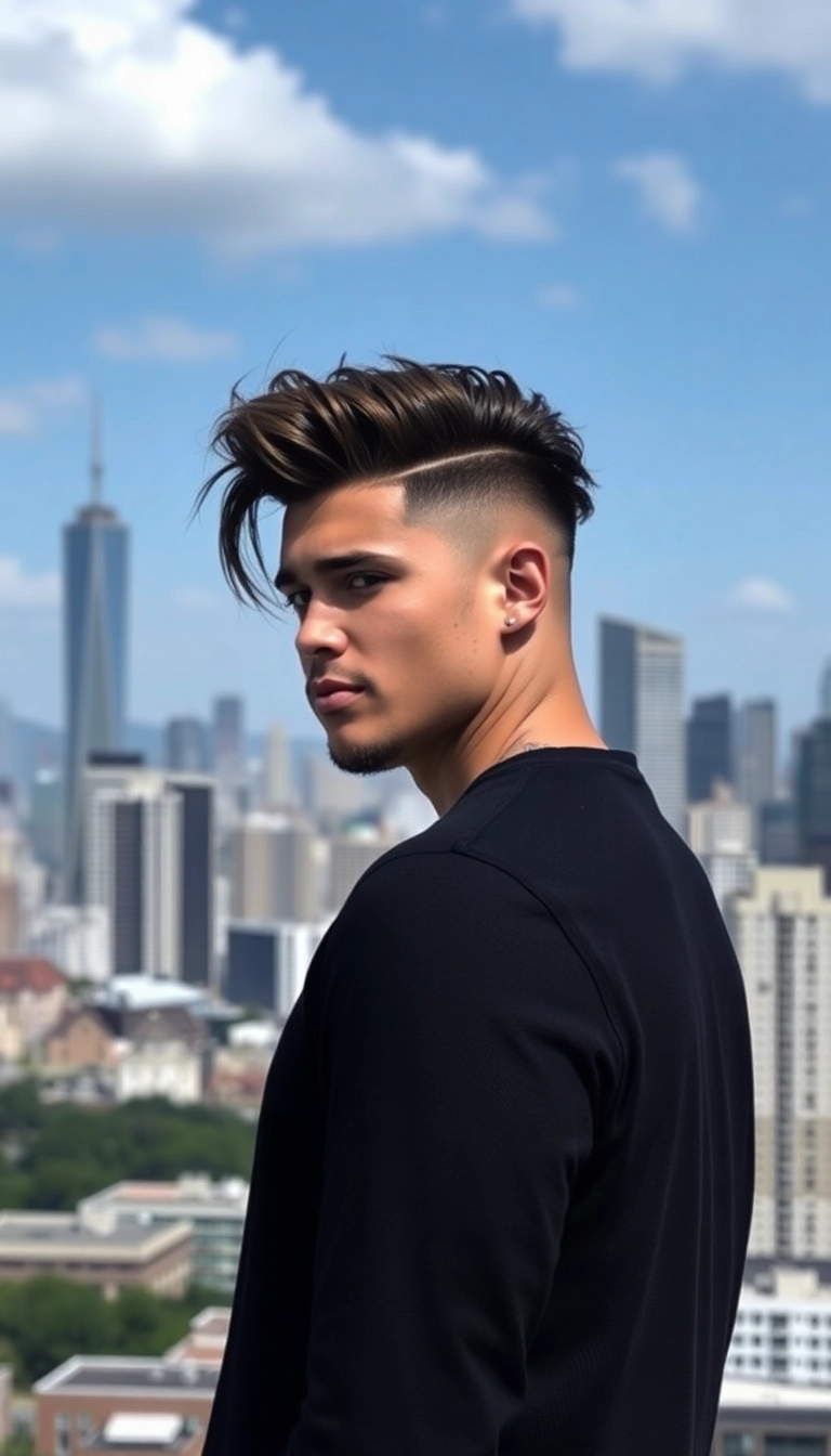 33 Haircuts for Guys That Will Make You the Center of Attention (Trust Us, #17 Is a Game-Changer!) - 17. The Fade with Long Top