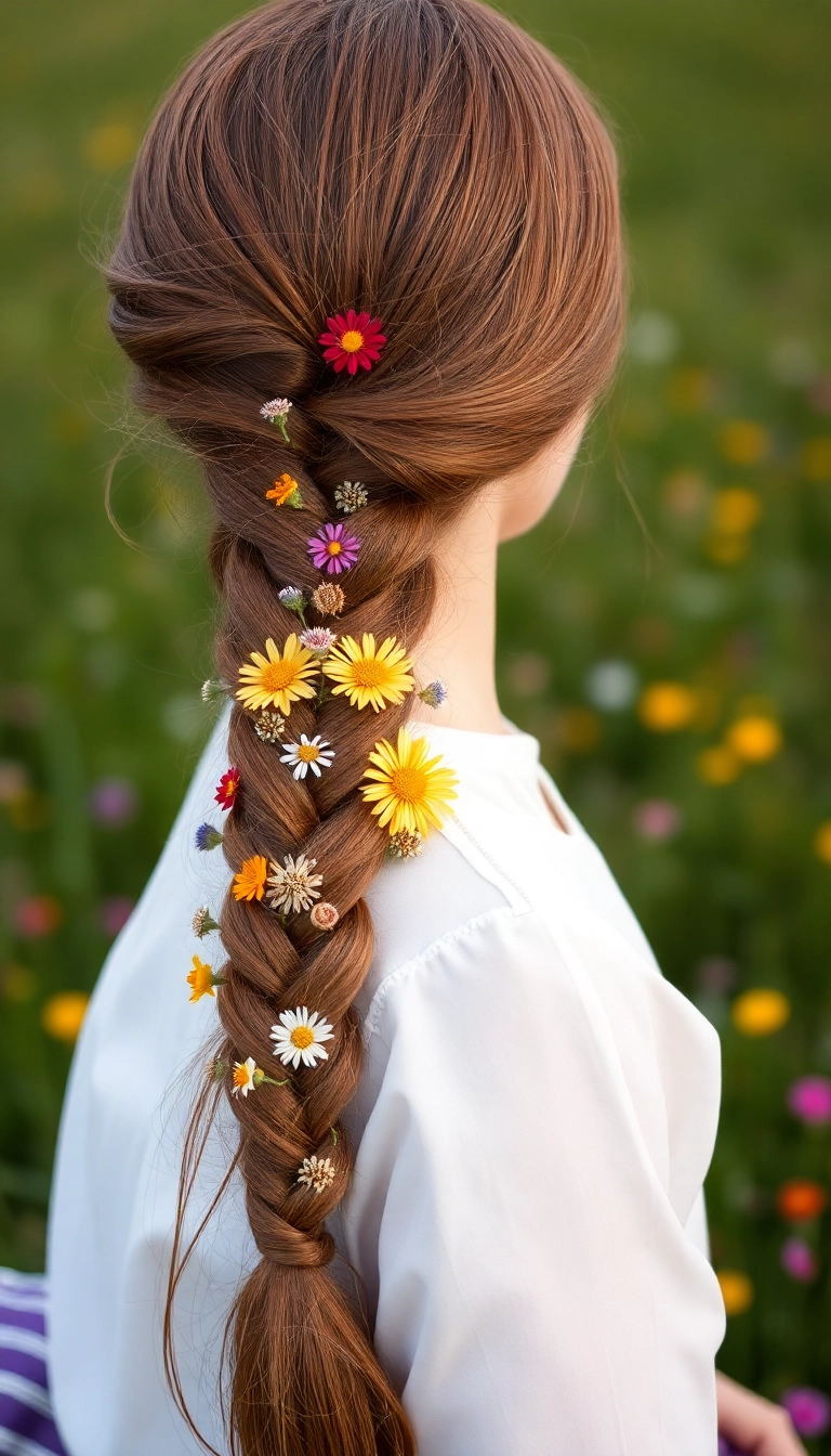 38 Fairy Hairstyles That Will Make Your Friends Say 'Wow!' (You Won't Believe #15!) - 1. Enchanted Floral Crown Braid