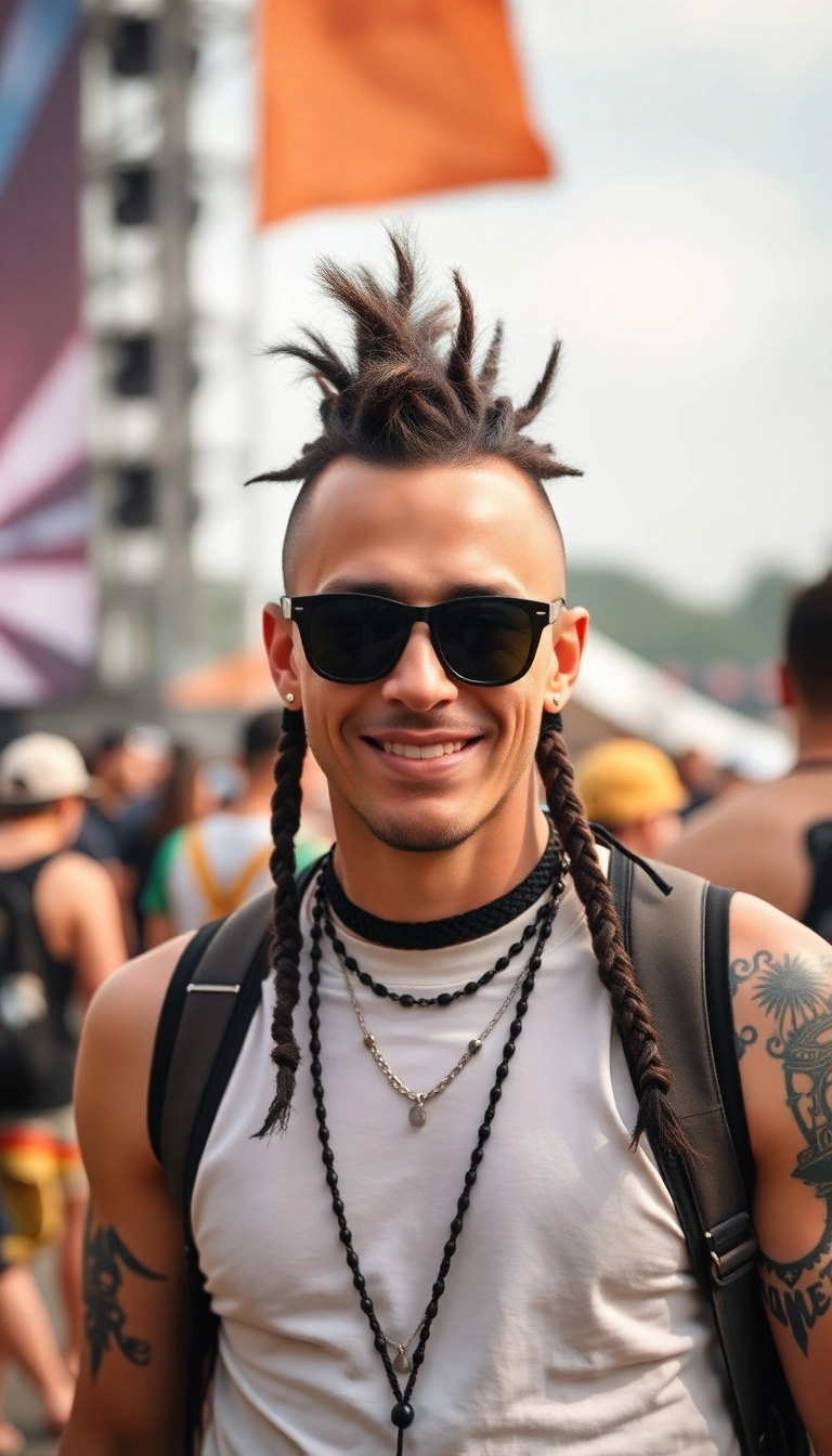 36 Jaw-Dropping Black Haircut Ideas You Never Knew You Needed! - 17. Mohawk with Braids