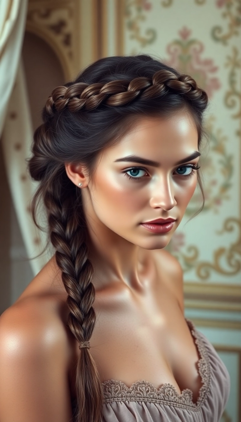 37 Braids Hairstyles Ideas That'll Make You Want to Try #23 Immediately! - 5. Crown Braid