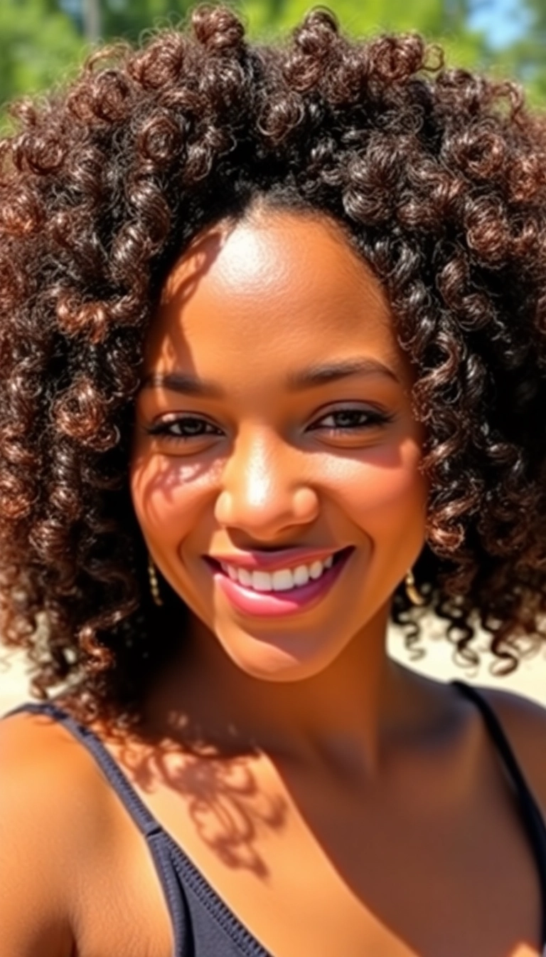 36 Jaw-Dropping Black Haircut Ideas You Never Knew You Needed! - 2. Natural Curls with a Twist