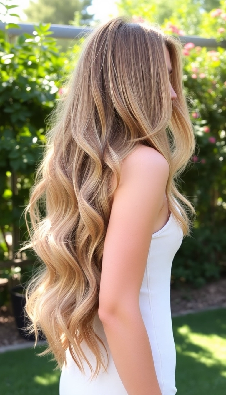 36 Stunning Haircuts for Thin Fine Hair That'll Instantly Add Volume! - 11. Long Layers with Waves