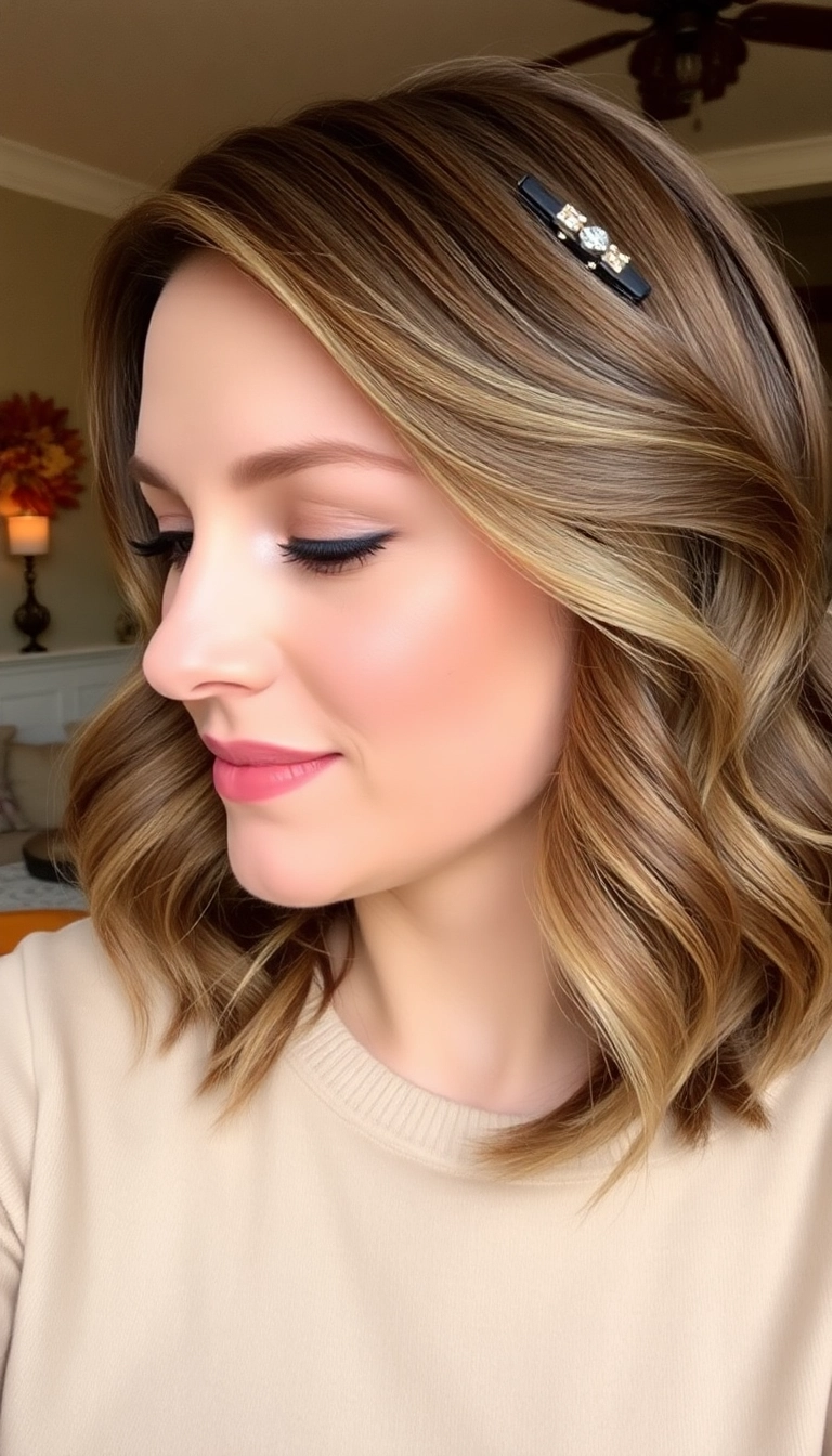 30 Stunning Thanksgiving Hair Ideas Everyone Will Be Talking About! - 6. Side-Swept Waves