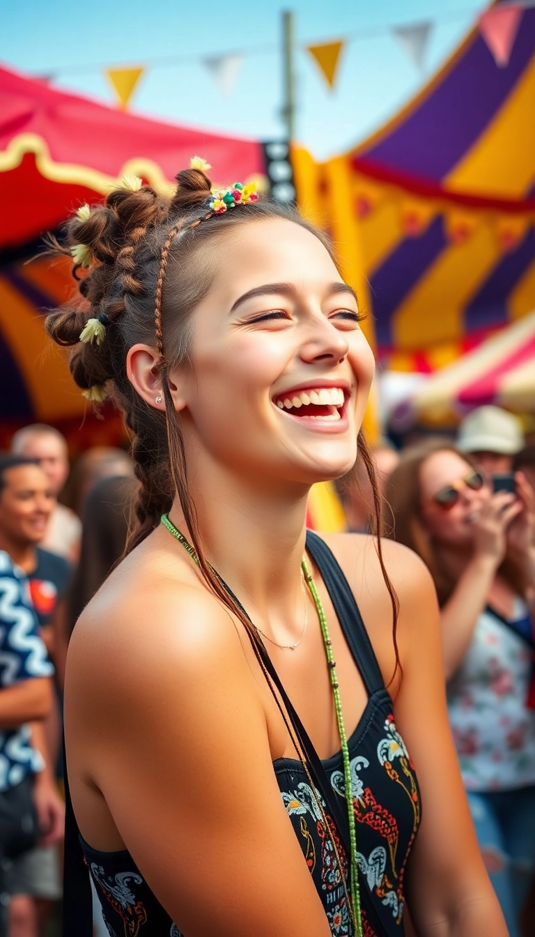 33 Bohemian Rapunzel Hairstyles to Rock at Your Next Festival (You’ll Stand Out!) - 15. Whimsical Twists