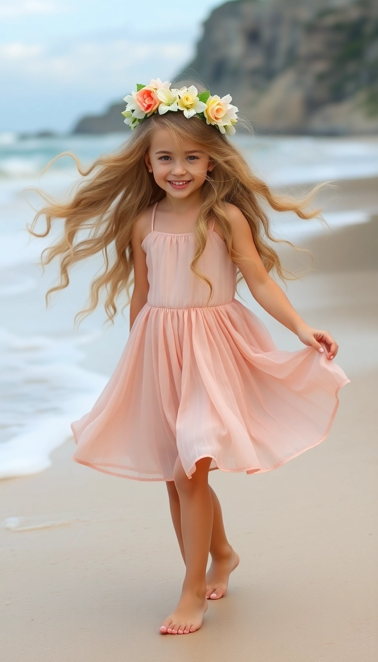 39 Adorable Princess Hairstyles For Kids (You'll Love How Simple They Are!) - The Ocean Wave Princess Style