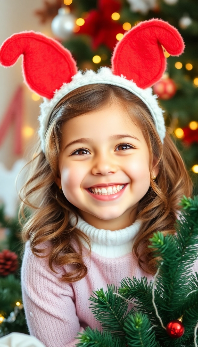 38 Adorable Christmas Hairstyles for Kids That Will Steal the Show! (You Won't Believe #16!) - 26. Elf Ears Headband