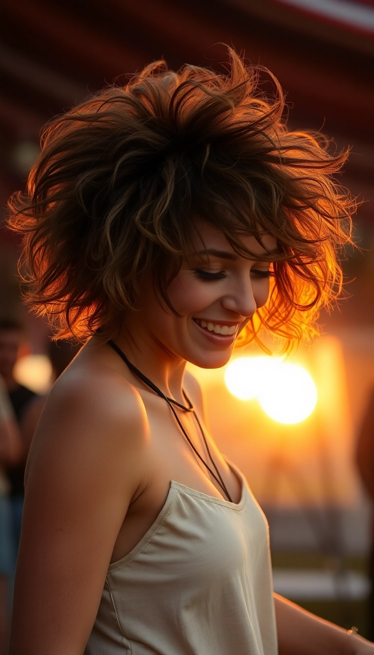 27 Modern Curly Wolf Cuts for Women That Are Total Show-Stoppers! - 3. Shaggy and Wild