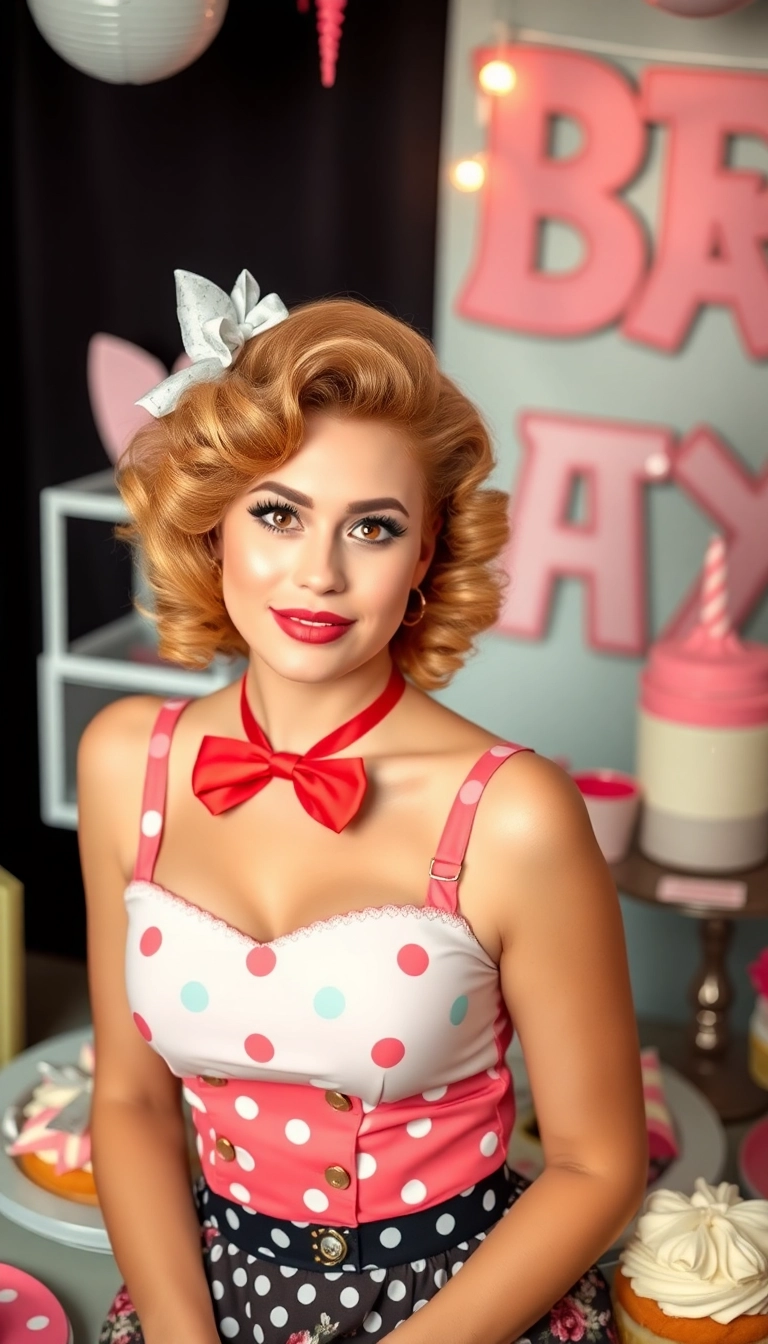 36 Elegant Birthday Hairstyles for a Classy Celebration (Get Inspired!) - 21. Vintage Pin-Up Style