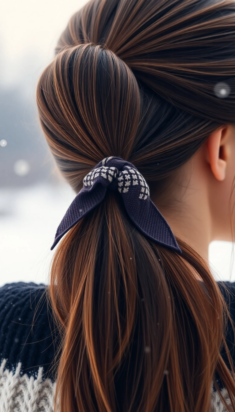 30 Easy Winter Hairstyles You Can Do in Under 10 Minutes! - 1. Sleek Ponytail