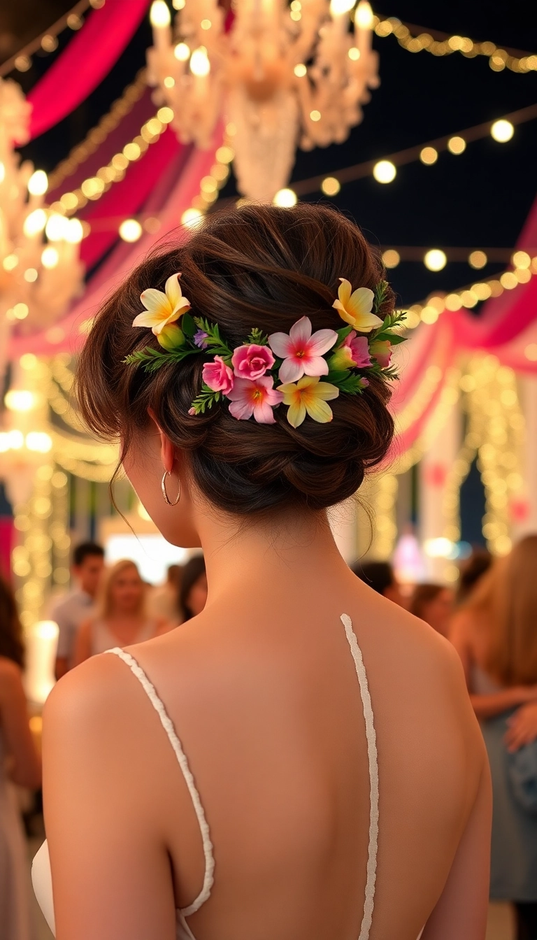 33 Bohemian Rapunzel Hairstyles to Rock at Your Next Festival (You’ll Stand Out!) - 14. Vintage-Inspired Updo