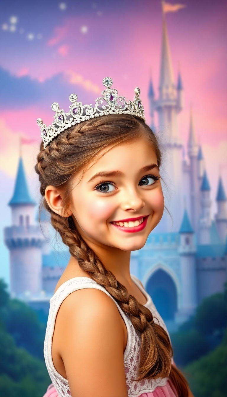 34 Easy and Fun Elsa Hairstyles for Kids That They'll Absolutely Adore! - Braided Crown Hairstyle